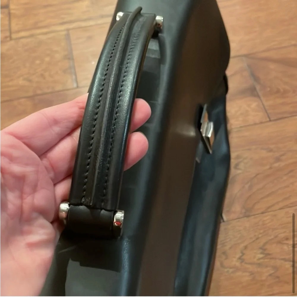 Prada Briefcase In Leather - Picture 2 of 14